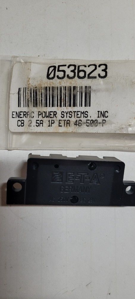 Generac 053623/G053623 Circuit Breaker 2.5A 2-6500-P10 5850