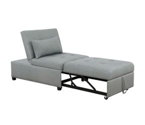 Evolution Gray Futon (Used/Sightly Torn)