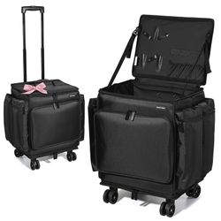 Rolling Hairstylist Travel Bag 1680D Nylon Tools Organizer