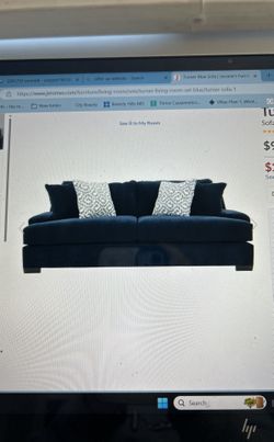 Turner Blue Sofa Set