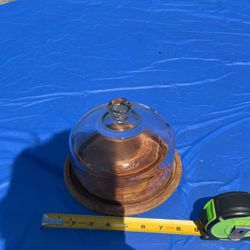 Glass top container