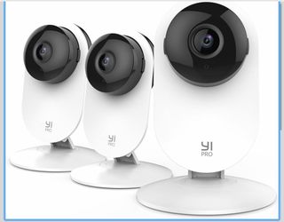 YI PRO 2K Home Security Camera 3pcs, 2.4GHz WiFi with Smart Detection