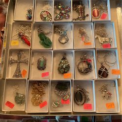 Handcrafted jewelry. See All pictures most $10 each.