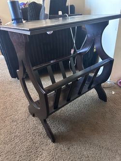 Vintage Wood Magazine Holder