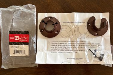 1” Closet Rod Socket - Bronze