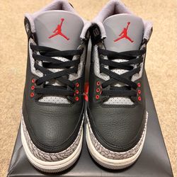 Jordan 3 black cement. Size-7 youth. Worn 1 time. Only Meet up. Price is negotiable. Roselle NJ. Shoot me a offer.