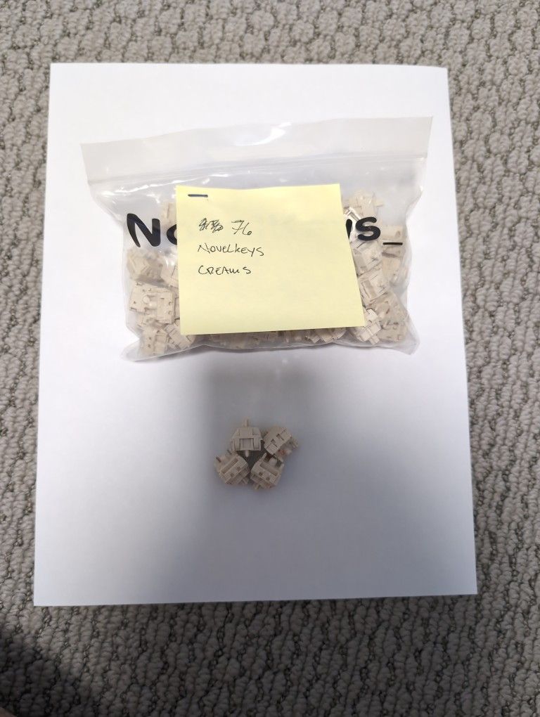 Novelkeys Creams Linear Keyboard Switches - 76