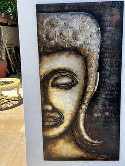 Large Metal Art Piece 32 Inches Wide 63 Inches Long