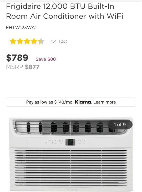 Frigidaire

12,000 BTU 230-Volt Through-the-Wall Air Conditioner Cools 550 Sq. Ft. in White

