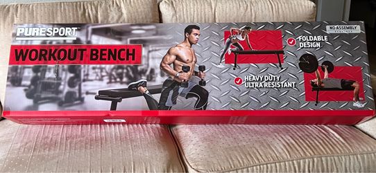 New PureSport Workout Bench in black.