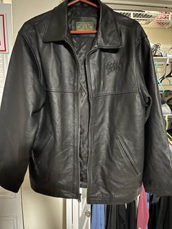 Coors lite leather jacket