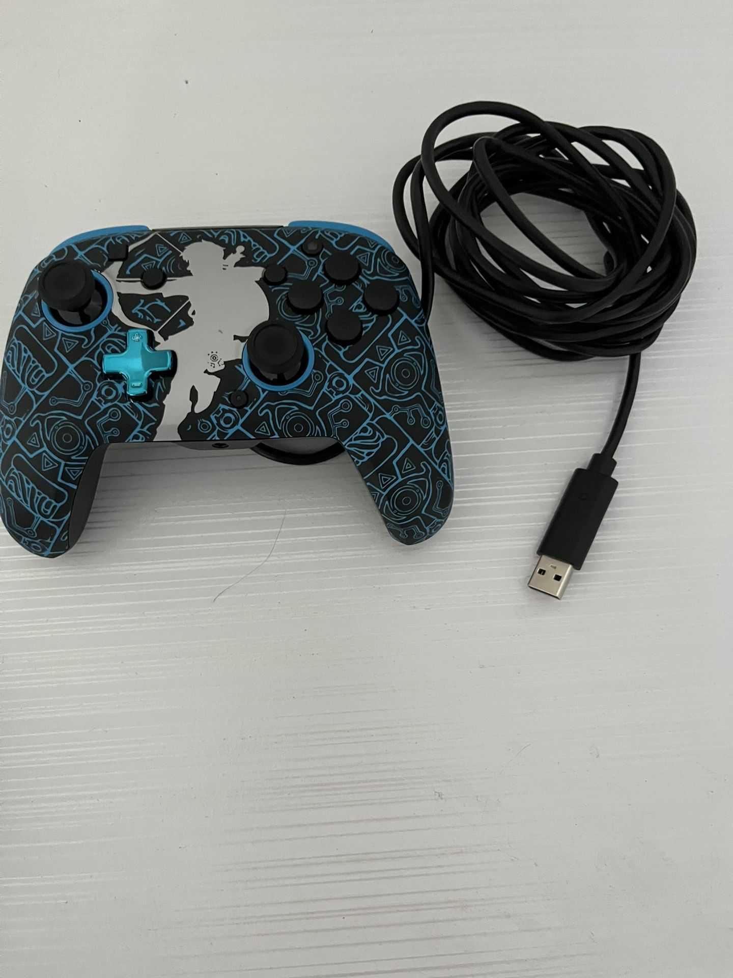 PDP REMATCH GLOW Wired Controller: Sheikah Shoot For Nintendo Switch, Nintendo Switch - OLED Model