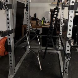 Body Solid Squat Rack With Dip Bars Jhooks Safety Bars