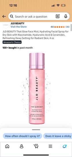 Dewy glow hydrating mist for dry skin