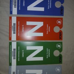 U S OPEN PARKING PASSES 