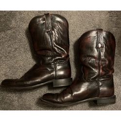 Men’s Luchesse Brown Mahogany Boots 10D