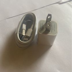 brand new iphone charger cable and wall charger USB charger 