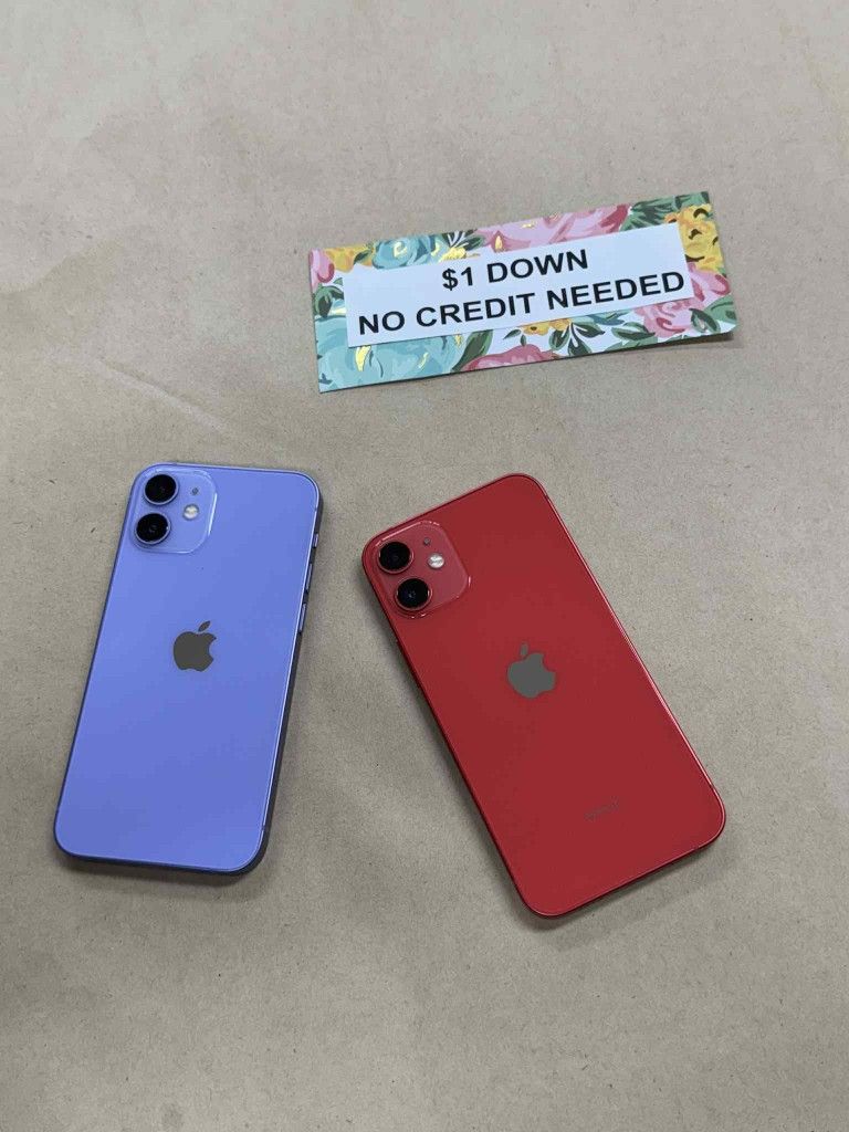 Apple IPhone 12 Mini 5G Unlocked - Only $1 Today Pay The Rest Later!