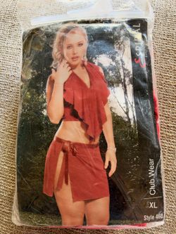 Espiral Club Wear 2PC Set, Style 460 - RED, XL