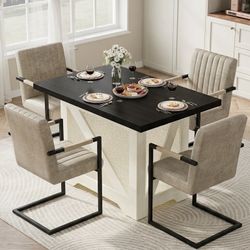 Brand New Modern Dining Table With 4 Chairs 