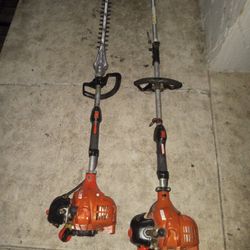 Echo SHC 225S //20" Gas hedge Trimmer 21.2cc Engine  ,& Srm/225.    21.2 Gas 2 Stroke Straight Shaft Trimmer 