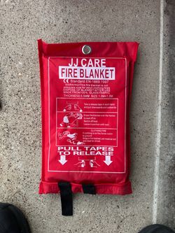 NEW! Emergency Fire Blanket for Home - 1.0 M X 1.0 M Fire Suppression Flame