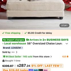 Oversized TEMU chair Brand NEW Put Together 