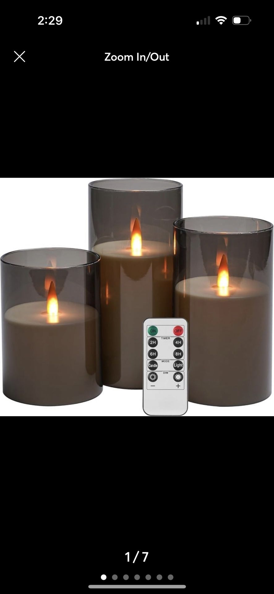 Flickering Flameless Candles,Led Candles W/Timer, Set of 3 Battery Operated
