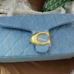 Beautiful Denim Coach Purse 