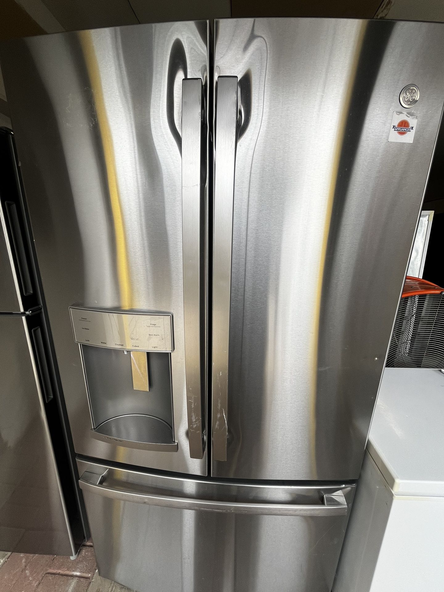 GE - 27.7 Cu. Ft. French Door Refrigerator - Stainless Steel