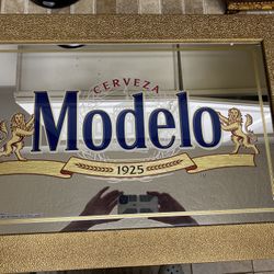 Vintage Modelo, beer sign mirror