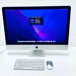Apple iMac Slim 5K Retina 27” Late 2015 A1418 32GB 4.12TB Fusion Core I7 4GHz With Keyboard & Mouse Grade A