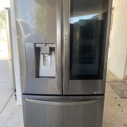 LG knock knock door steel French refrigerator fridge