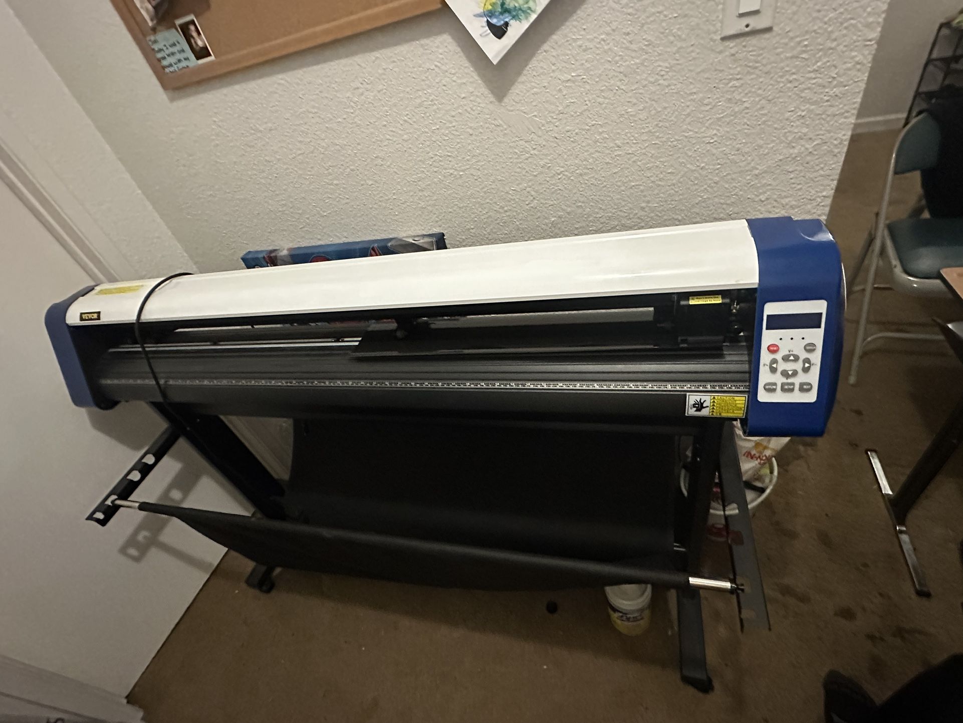 VEVOR Vinyl Cutter 53 Inch Vinyl Cutter Machine Semi-Automatic DIY Vinyl Printer Cutter Machine Manual Positioning Sign Cutting with Floor Stand Signm