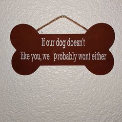 Dog Sign For Front Door