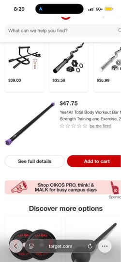 Total body work out 20 pound bar
