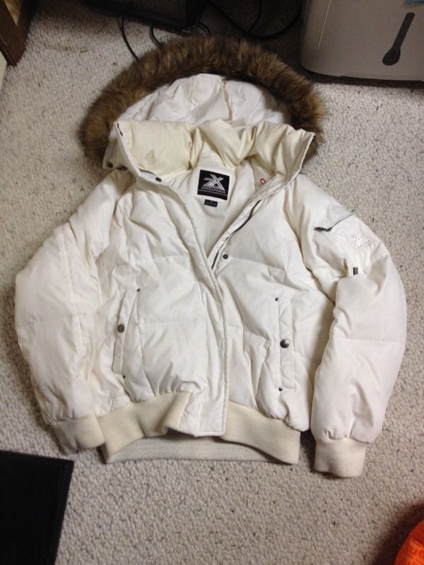 Zeroxposur off white jacket with hood