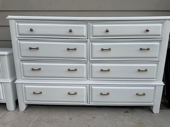 White Dresser and Naitstand