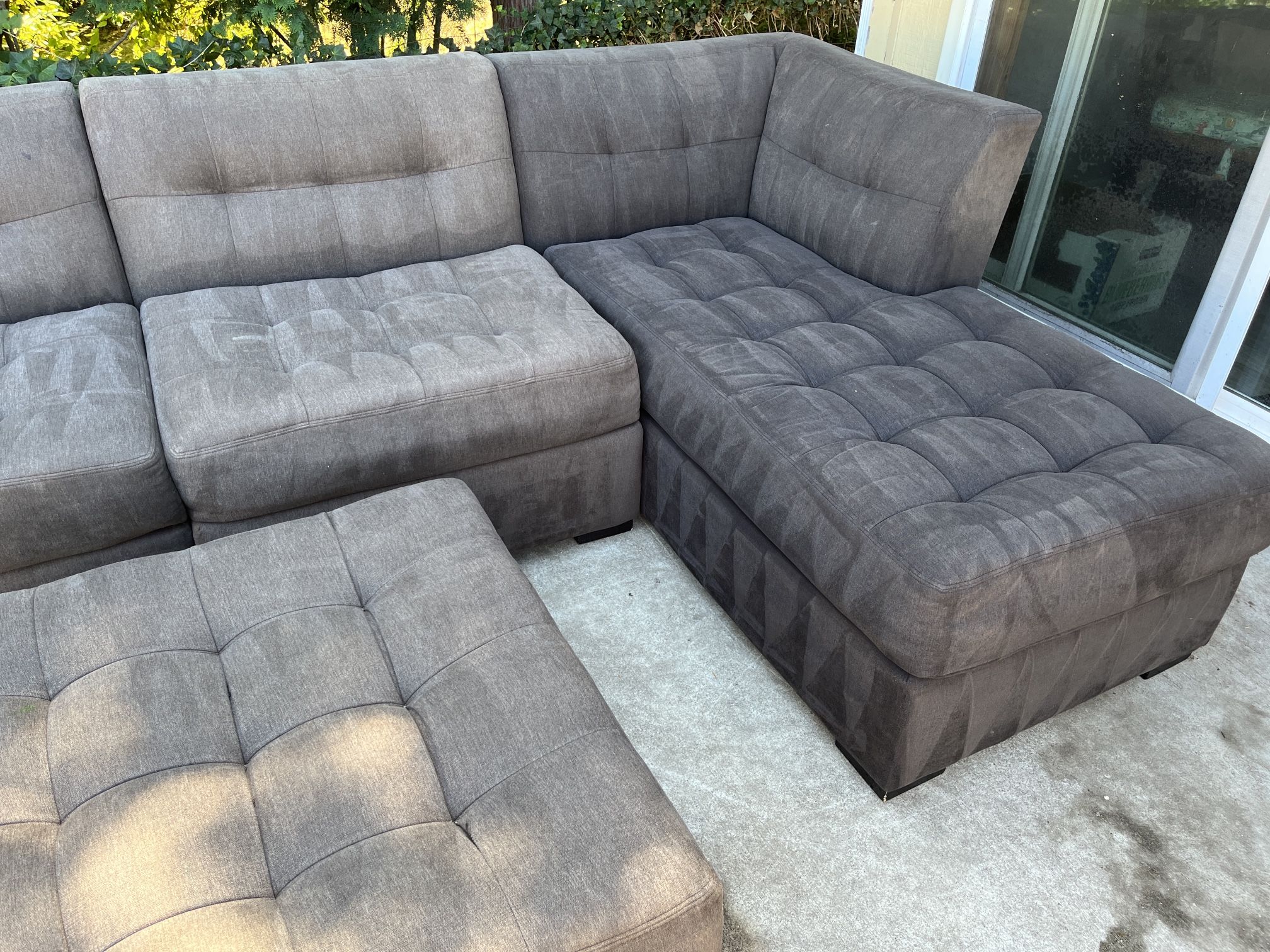 Grey Sectional Modular Costco Couch & Bed Free Delivery!! for Sale in