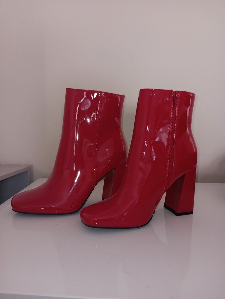Red Boots Ankle Boots size 11