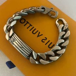 LV Silver Vintage Metal Bracelet