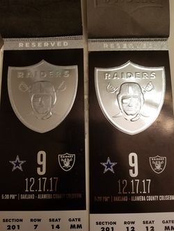 COWBOYS VS RAIDERS GAME