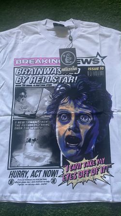 Hellstar Breaking News Graphic T-Shirt White