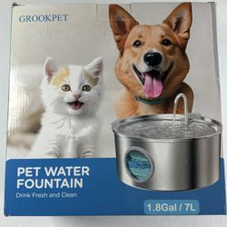 Large 1.8 Gallon Pet Fountain New In Box