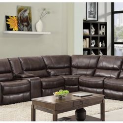 New Power Recliner Sectional Couch ! Free Delivery 🚚 ! Financing Available  !