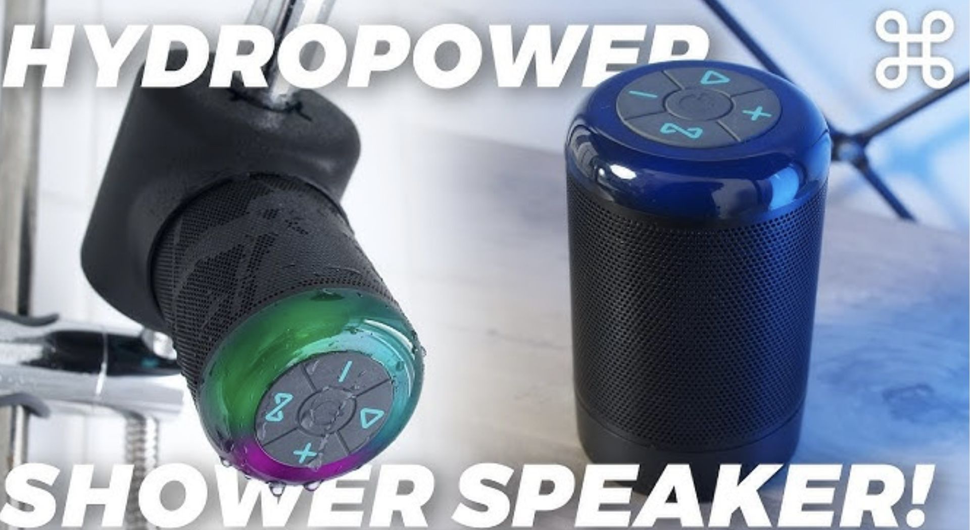 Ampere Shower Power 100% Hydropower Bluetooth Shower Speaker, Waterproof-black