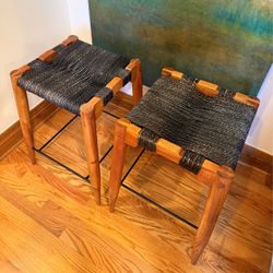 CB2 Nahla 24" Counter Stools (2)- Excellent Condition