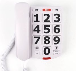 Big Button Phone for Seniors, Large Button Phones for Elderly , Loud Ringer