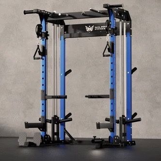 MAJOR FITNESS F22 - Squat Rack Power Cage Functional Trainer with Smith Machine Option 
