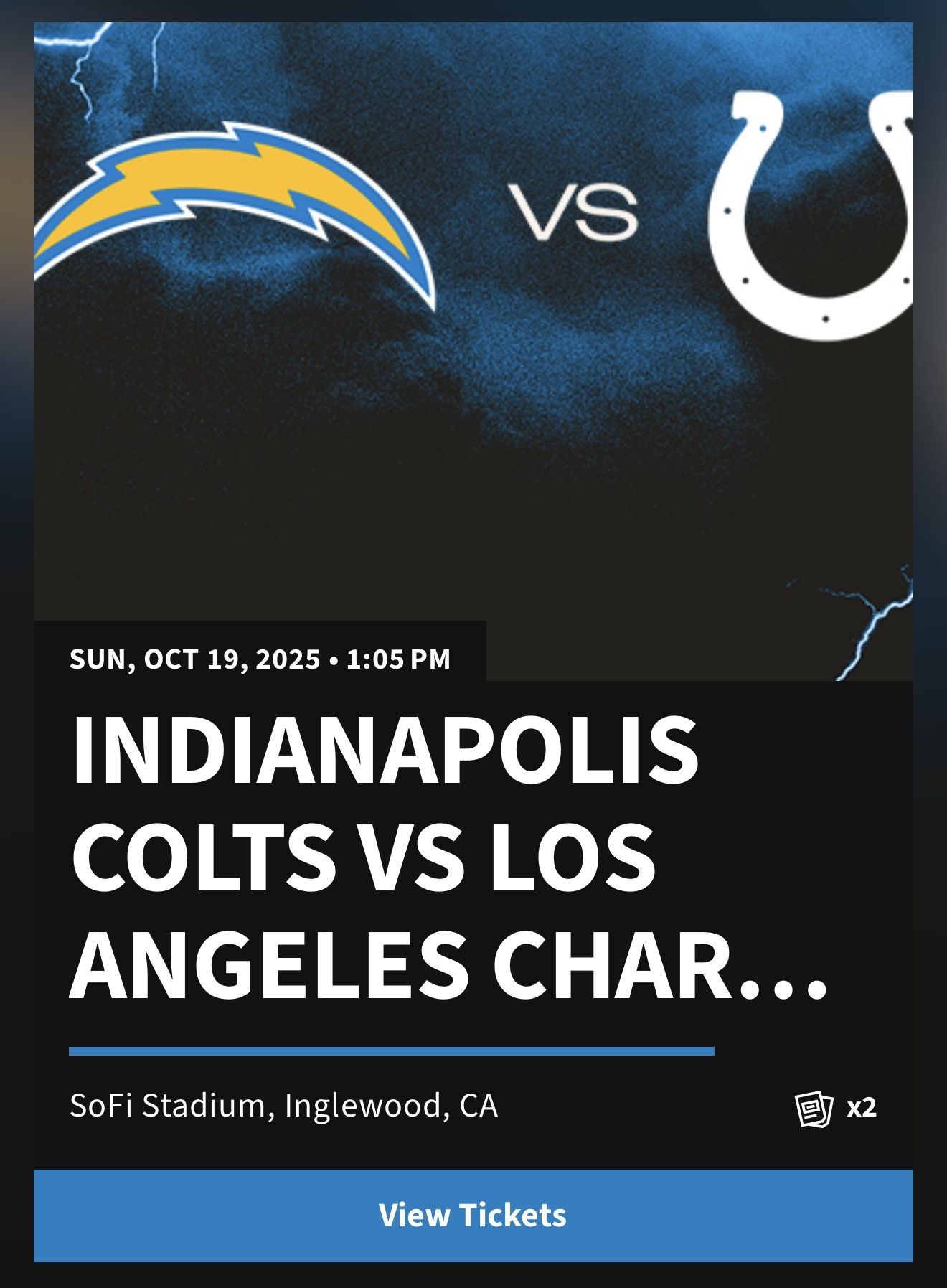 Chargers Vs Colts
